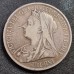 United Kingdom 1 Crown Coin - 1900 Queen Victoria Veiled Head
