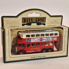 LLedo Diecast Model of Days Gone 49003 1931 AEC Renown Double Deck Bus MARTINI