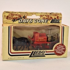 LLedo Diecast Model of Days Gone BLACK HORSE DRAWN TRAILER London Fire Brigade - 38412