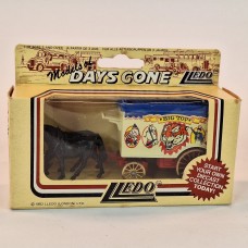 LLedo Diecast Model of Days Gone Horse Big Top BLACK HORSE DRAWN TRAILER - 38411