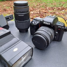 Nikon F50 Sigma 28-70mm and 70-300mm Lenses 35mm Film Camera
