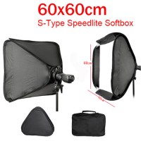 Softbox 60x60cm  S-type Bowen or Elinchrom Speedlite Softbox