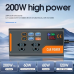 OHAONA 200W Car Inverter – 12V/24V to 220V Power Converter with LED Display - 26612