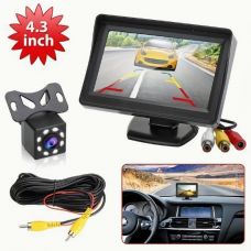 25632 Car Monitor Camera 4.3-inch Display HD Reversing Rearview Camera Car Reversing Kit