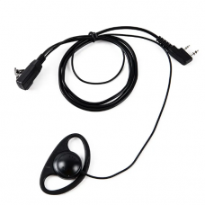 2607 Hook Earpiece 2 Pin PTT With Mic Headset Walkie Talkie Headset BaoFeng