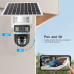 27423 V380PRO T8B 4MP  Dual lens 4G SIM card CCTV Solar Outdoor Wireless Waterproof Solar Camera