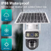 27423 V380PRO T8B 4MP  Dual lens 4G SIM card CCTV Solar Outdoor Wireless Waterproof Solar Camera