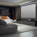 2820 84in (213cm) Manual Projector Screen Home Theater Roller 152x152 cm