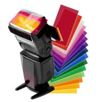 12pc Strobist Flash Color Lighting Gel Pop Up Filter