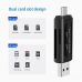 3213 Type C To Micro SD Card Reader | TF Memory Card Reader With USB C To USB Adapter  Compatible With iPhone 15 Samsung Galaxy Huawei Xiaomi