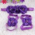 Foot Flower Sandals plus Headband for Baby Girls