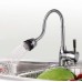 36544 360 Degree Rotatable Spout Single Handle Sink Faucet Pull Down Spray Mixer Tap