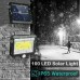 37644 100 LED Solar Powered PIR Motion Sensor Wall Flood Light Security Outdoor Garden