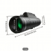 40X60mm High-Definition Single Tube Monocular Telescope with Tripod & Phone Adapter – 08621