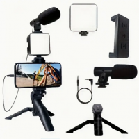 5-in-1 Smartphone Stabilizer with LED Fill Light & Portable Tripod