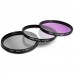 VIVITAR 52 MM Lens Filter Kit UV CPL FLD