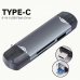 6-in-1 SD Card Reader – TF to USB / USB-C Memory Card Adapter for Android, Camera & PC - 32534