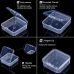 61pcs Transparent Plastic Storage Organizer Set – Large Box with 30 Small Boxes & Label Stickers - 0576