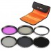 K&F Concept 62mm UV CPL FLD ND2 4 8 Lens Filter Set