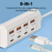 8-Port USB Charging Hub (4× USB-A + 4× USB-C) 25W Fast Charging - 32541
