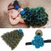 Newborn Baby Peacock Headband Photography Costume