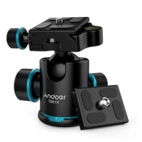 20524 Andoer TB81X Tripod Ball Head 360 Degree Rotating