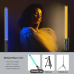 6121 BTFOOR RGB LED Photography Light Wand – USB Rechargeable, Adjustable Brightness & Temperature, Colorful Video Stick for Studio & Party Lighting