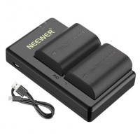 05423 Neewer 2-Pack LP-E6 LP-E6N Battery Charger Set for Canon