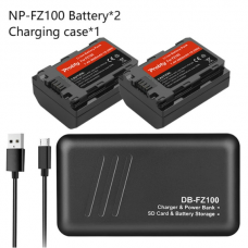05412 NP-FZ100 NPFZ100 NP FZ100 Battery with Charger Case for Sony
