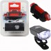 Bike 2pc Rechargeable Bicycle Light USB LED Front and Back