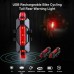 49231 Bike Headlight Front Back light Set USB Rechargeable Bright 800 Lumen