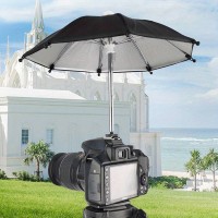 Black Dslr Camera Umbrella Sunshade Rain Holder Universal