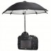 Black Dslr Camera Umbrella Sunshade Rain Holder Universal