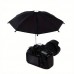 Black Dslr Camera Umbrella Sunshade Rain Holder Universal