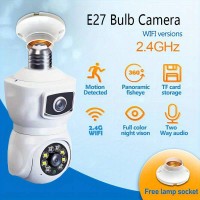 27412 Bulb Double Camera With Automatic Tracking E27 Connector with Wifi