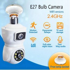 27412 Bulb Double Camera With Automatic Tracking E27 Connector with Wifi