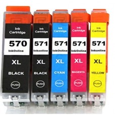 Ink Cartridges C-570XL BK C-571XL BK/C/M/Y For Canon Multi Pack