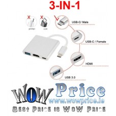 4856 Type-C to HDMI Adapter with 3 Port