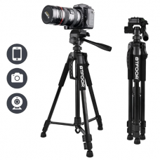 20713 Camera Tripod Phone Stand 55” 140CM With Quick Plates For DSLR SLR