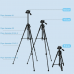 20713 Camera Tripod Phone Stand 55” 140CM With Quick Plates For DSLR SLR