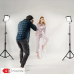 6181 Dimmable LED Photo Fill Light with 4 Color Filters & Adjustable Stand