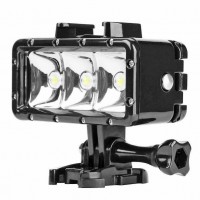 21530 40m Waterproof 3 LED Diving Light for Gopro Hero 7 6 5