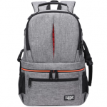 Waterproof Shoulders Backpack Camera Travel Bags Gray