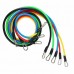 37844 11Pcs Resistance Bands Set Pull Rope Gym Home Fitness Workout Crossfit Yoga Tube