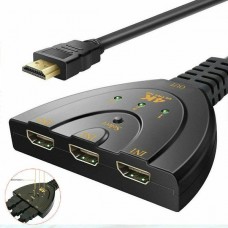 4866 HDMI 4K 3 Port Switch Splitter Hub Box for PS3 Xbox HDTV