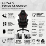 Huzaro Force 4.6 Carbon Gaming Chair with Footrest
