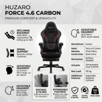 Huzaro Force 4.6 Carbon Gaming Chair with Footrest Huzaro Force 4.6 Carbon Gaming Chair with Footrest