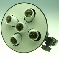 5 in 1 E27 Bulb Holder Adapter for Studio 