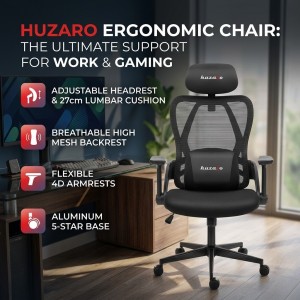 Huzaro Combat 2.7 Black Gaming Chair Huzaro Combat 2.7 Black Gaming Chair