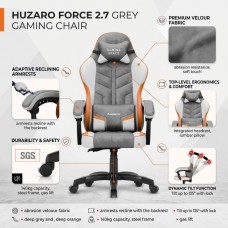 Huzaro Force 2.7 Grey Velour Gaming Chair